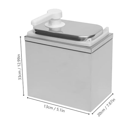 Sauce Dispenser Pump, Stainless Sauce Station Condiment Pump Station Ketchup Dressing BBQ Sauce Pumps Dispenser for Buffet, Restaurant, Cake Room, Coffee Shop Equipment (Single Head) - size: Single Head