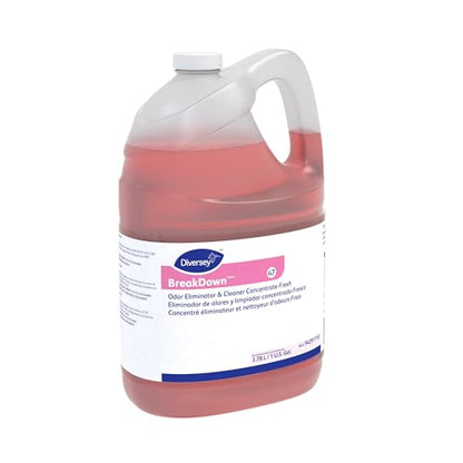 Diversey BreakDown Odor Eliminator & Cleaner Conc, Fresh, 1 gal - size: 1-Gallon