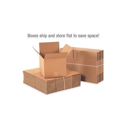 BOX USA Shipping Boxes Long 16"L x 4"W x 4"H 25-Pack - Corrugated Cardboard Box for Moving, Mailing, Packing, Packaging and Storage