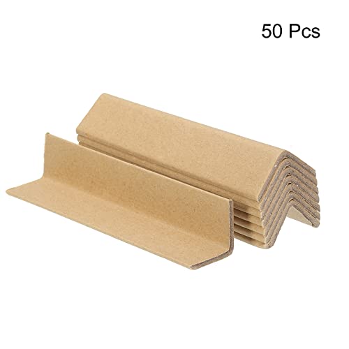 PATIKIL Adjustable Cardboard Corner Protector Package Frame Protectors L Shaped 150x30mm Thick 3mm for Art, Packing, Shipping, Pack of 50 - size: 150x30mm