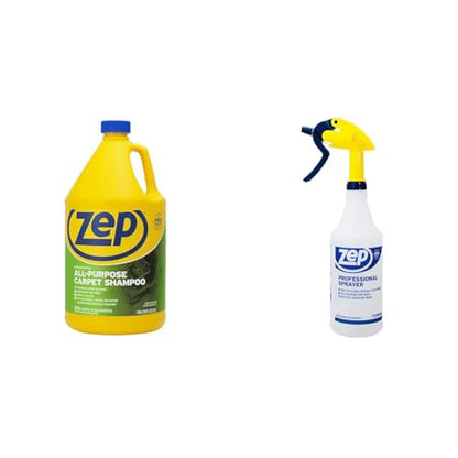 Zep Carpet Shampoo Concentrate Cleaner 1 Gallon Professional Sprayer Bottle 32oz