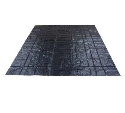Mytee Products 20' x 24' Flatbed Truck Tarps Heavy Duty Steel Machinery Tarp - Black - size: 20' x 24' (6' Drop)