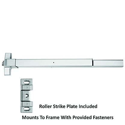 Dynasty Push Bar Panic Exit Device, Aluminum Finish