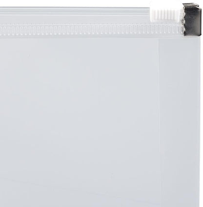 JAM PAPER Plastic Envelopes with Zip Closure - Letter Booklet - 9 3/4 x 13 - Clear - 3/Pack - color: Clear, size: Letter Size - 3 Pack