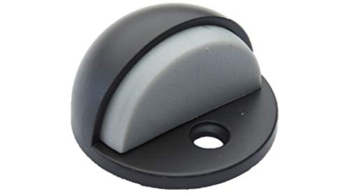 QCAA Low Dome Floor Door Stop, H 25.4 x Diameter 44.5mm, Zinc Die Cast, ORB Oil Rubbed Bronze, Powder Coated, Made in Taiwan, 4 Pack - color: Oil Rubbed Bronze, size: 4 Pack