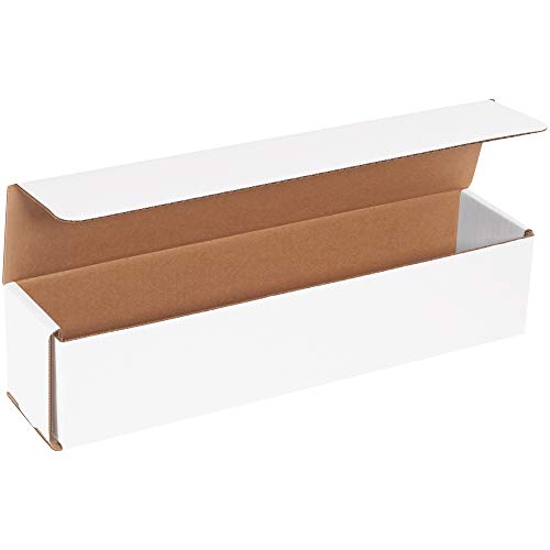 Box USA BM1433 14"L x 3"W x 3"H, White (Pack of 50) - size: (151) 14" x 3" x 3", 50-Pack