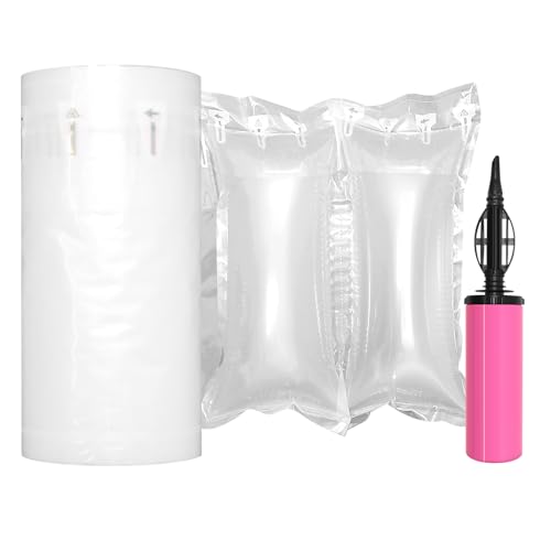 Air Pillows for Shipping with Pump Packaging Air Bags 300 Count Inflatable Packing Materials for Moving Shipping Supplies Box Filler, Purse Stuffers for Shape 4.72" x 9.84", 118 ft - size: 4.72"x9.84"(300 Count)