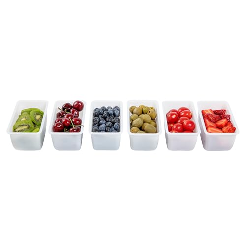 Restaurantware White Plastic Pint Insert, 5.5 x 2.9 x 2.8 In - size: 1 Pint