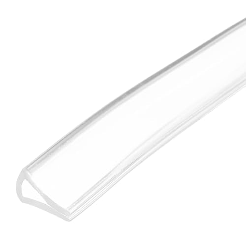 PATIKIL Rubber Seal Strip, 10Ft Flexible U Channel Edge Trim Protector Soundproof Door Seal Strips Fit 4-5mm Thick Edge, 5/16"(8mm) Width, 9/16"(14mm) Height, Transparent - size: 5/16"(8mm ) x 9/16"(14mm )