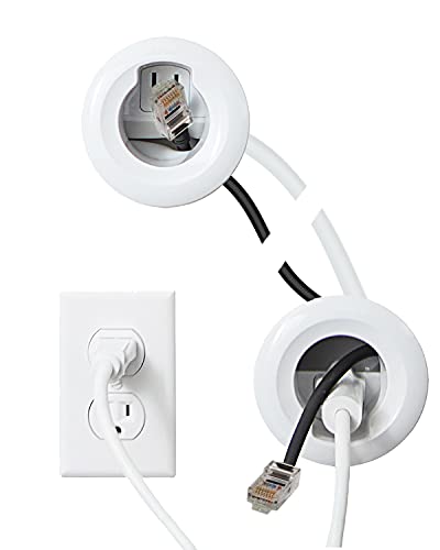 SANUS in-Wall Cable Management Kit for Speakers & TVs - Conceal Cables When Mounting Speakers Or TVs On The Wall - Prewired for Easy Install-WSIWP1-W1
