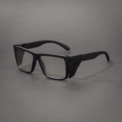 Safety Glasses Photochromic ANSI Z87.1Anti blue light UV Protection For Men Women - color: Matte Black