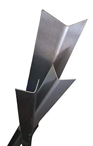 (4) Brushed Stainless Steel Corner Guard Angle 3/4 x 3/4 x 48" 20ga 304 0600112