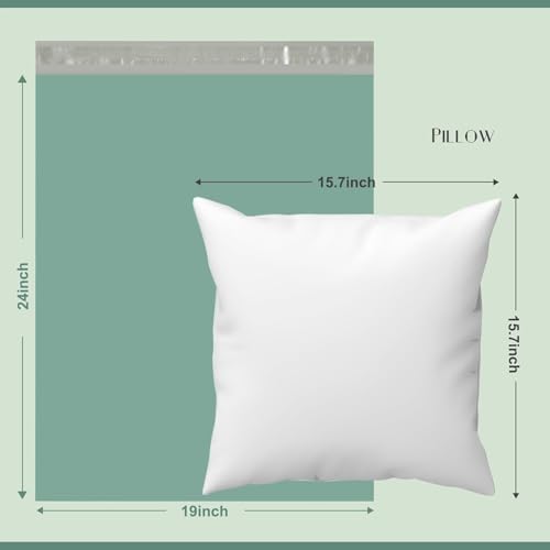 Metronic Poly Mailers 19x24 500PC Shipping Bags for Clothes Small Business - color: Grayed Jade Green, size: 19x24 500PC