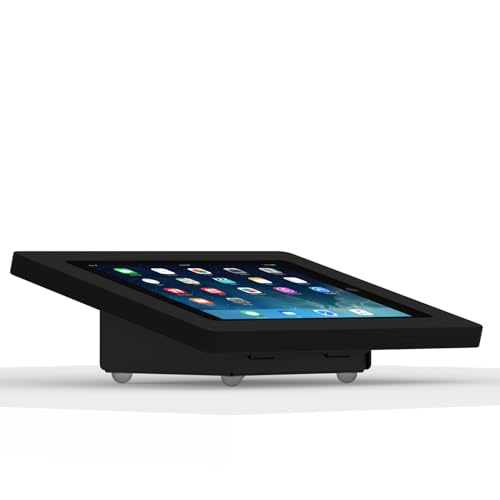 VidaMount Black Enclosure and Fixed Tilted 15° Desk/Surface Mount [Bundle] Compatible with iPad 9.7 (5th / 6th Gen), Pro 9.7", Air 1/2 - color: Black, size: iPad 9.7 (5th / 6th Gen), Pro 9.7", Air 1/2