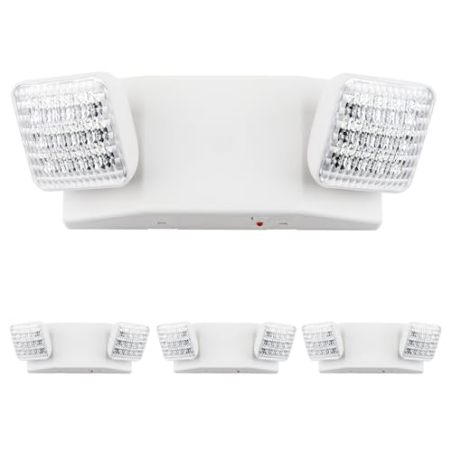 LIT-PaTH LED Emergency Light for Business, Battery Backup, 4 Pack - size: 4 pack