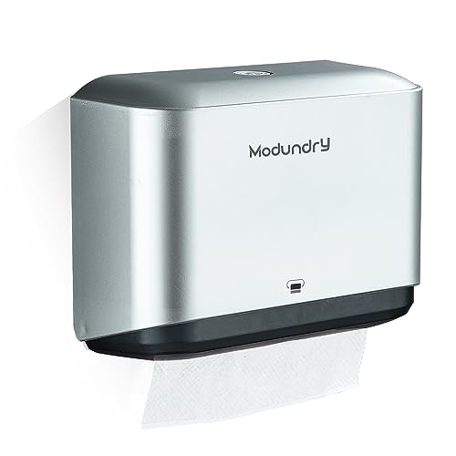 Multifold Wall Mount Paper Towel Dispenser for Bathroom,No-Drill,Gray - color: Sliver-5859, size: 210 Sheet