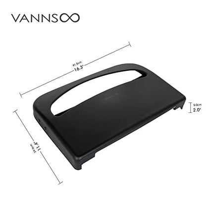 Toilet Seat Cover Dispenser - Stainless Steel Wall Mount (Black) - color: Matte Black