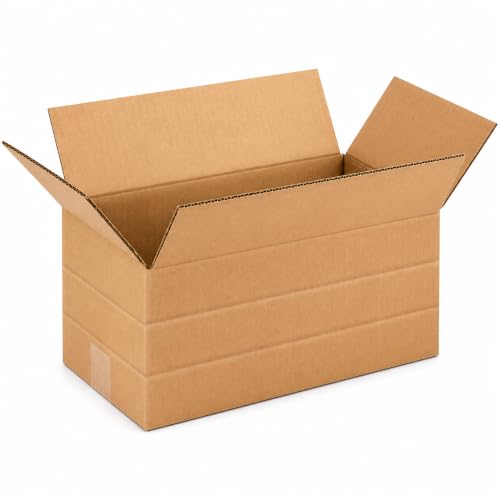 BOX USA Multi-Depth Boxes 14x8x6, Adj. Height, 25-Pack