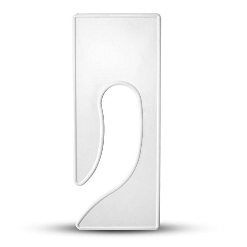 discount sizing- Blank King Rectangle Clothing Rack Hanger Dividers 25 Pack | Great for Clothing Organization, Sizing Dividers, Garment Rack Tags (White) - color: White