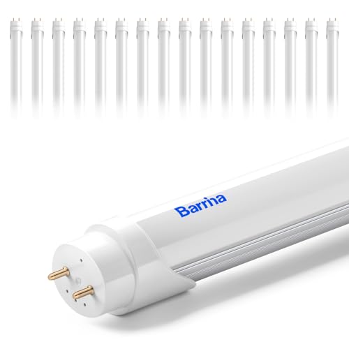 Barrina T8 LED Bulbs 4 Foot, 24W 3500LM, 6000K Bright Light, Ballast Bypass - color: 6000k, size: 4FT-16 Packs