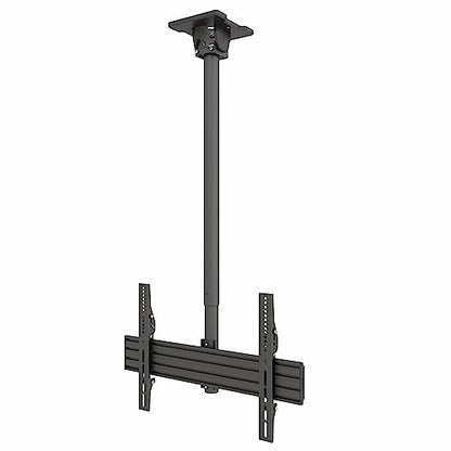 Kanto CM600SG Stainless Steel Outdoor Ceiling TV Mount for Most 37" - 70" TVs - Supports TVs up to 110lbs - Can Extend up to 66.3” in 2" increments - 360˚ Rotation - Max VESA 600x400 - style: Outdoor - For 37" to 70" TVs - Black