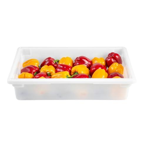 Restaurantware 26 x 18 x 6 In White Plastic Food Storage Box, 1 Count