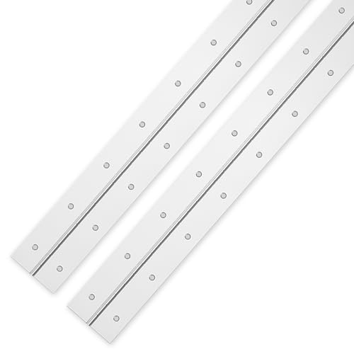 EPHECH 18" Piano Hinge, 2PCS Stainless Steel Continuous Piano Hinge-Silver - color: Silver, size: 18 Inch