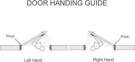 Pittco Style Storefront Door Pivot Hinge Set, Left Hand, Bronze - size: Left Hand, style: Duronotic Bronze