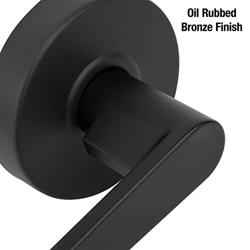 Master Lock SLCHPG10B Heavy Duty Lever Style, Grade 2 Commercial Passage Door Lock, Oil Rubbed Bronze Finish