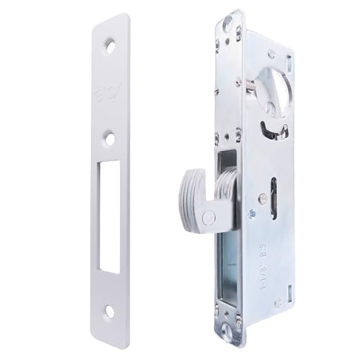 elox Storefront Narrow Stile Mortise Door Lock Hookbolt, 1-1/8" Backset, w/Aluminum & Bronze Duronodic Finish faceplate, Without Cylinder and Without Keys - color: Black,Bronze,Silver