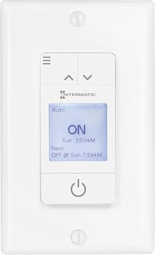 Intermatic ST700W Ascend 7-Day in-Wall Programmable Timer, White - size: No Size
