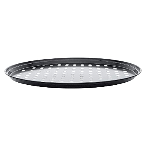 Restaurantware 13 In Perforated Carbon Steel Pizza Pan, Non-Stick, 1 Count - size: 13"
