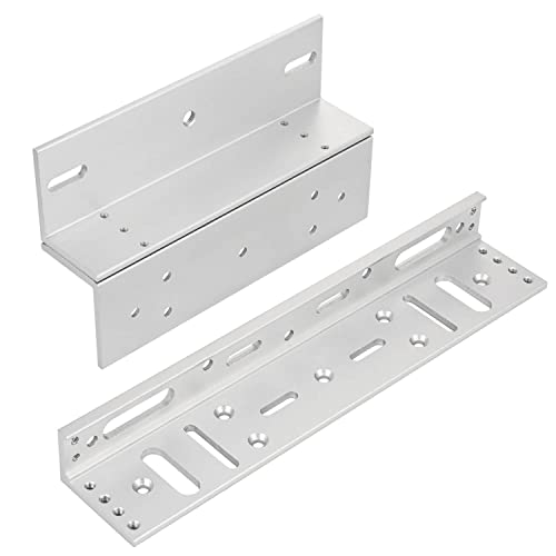 Z and L Bracket for 280KG 600LBS Holding Force Electromagnet Lock Single Door Access Control Electric Magnetic Door Lock - color: Z and L Bracket