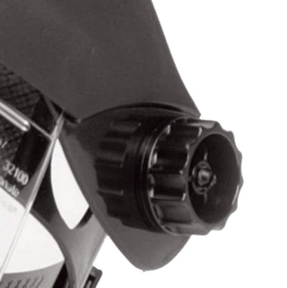Sellstrom DP4 Face Shield - Lightweight Mask with High Impact Crown & Ratchet Headgear for Work, Grinding, Plasma/Flame Cutting - ANSI Z87.1 - Clear Anti Fog Polycarbonate Window - UV/IR Flip Up Visor - style: Shade 8 Infrared Visor