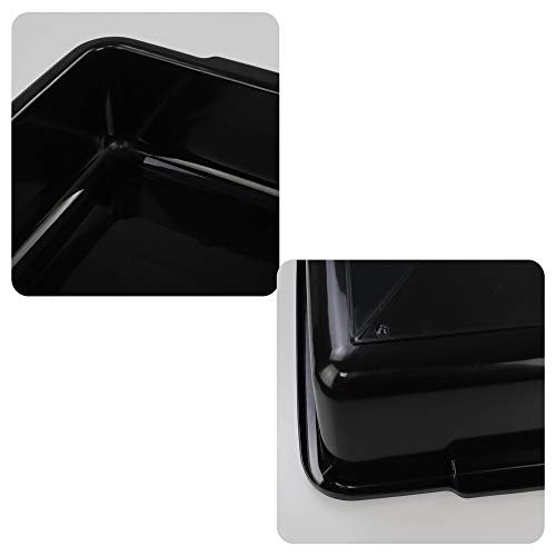 24 Liters Commercial Bus Tubs, Large Plastic Dish Bin Set of 4 - size: 24 L