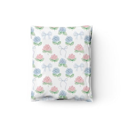 10x13 (100) Hydrangeas Summer Designer Poly Mailers Waterproof Self Sealing Tear Resistant Polymailers Shipping Envelopes Premium Printed Bags For Small Businesses - color: Hydrangeas, size: 10x13 inches