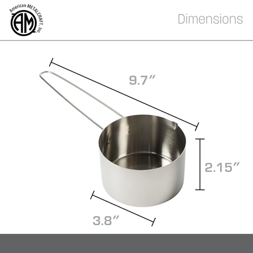 American METALCRAFT, Inc. American Metalcraft MCL150 Stainless Steel Measuring Cup, 1 1/2-Cup - size: 1 1/2 Cup