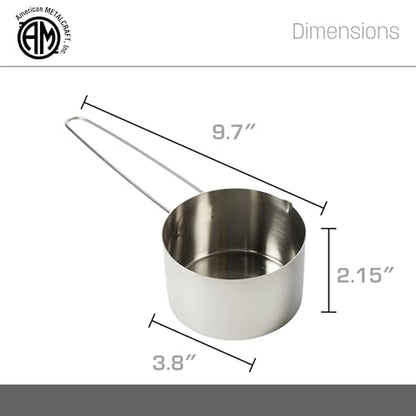 American METALCRAFT, Inc. American Metalcraft MCL150 Stainless Steel Measuring Cup, 1 1/2-Cup - size: 1 1/2 Cup