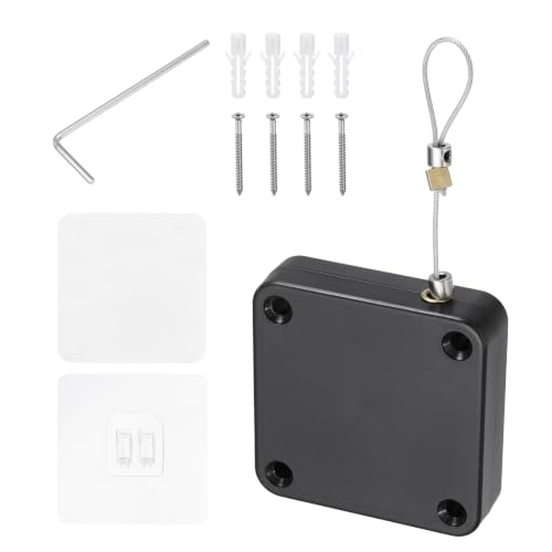 PATIKIL Automatic Sliding Screen Door Closer 3.9 Ft 1500g/15N Black 1 Set - color: Black, size: 3.9 Ft, 1500g/15N