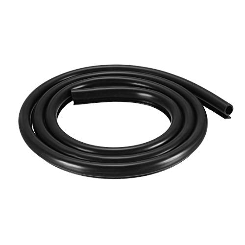 uxcell T-Slot Mount Window Weatherstrip Seal 7mm Bulb Bubble for 5mm Slot 1 Meter Long Black - color: Black, size: 1m