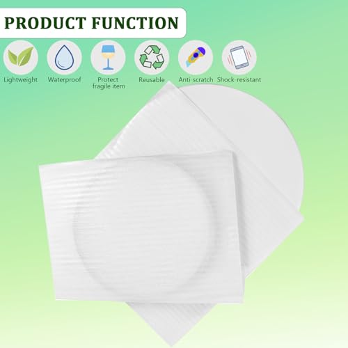 100 Pack Foam Pouches 8x12in, Cushion Foam Wrap for Moving - size: 8x12 inch
