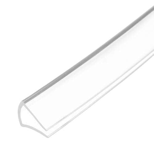 PATIKIL Rubber Seal Strip, 10Ft Flexible U Channel Edge Trim Protector Soundproof Door Seal Strips Fit 8-9mm Thick Edge, 15/32"(12mm) Width, 1/2"(13mm) Height, Transparent - size: 15/32"(12mm ) x 1/2"(13mm )