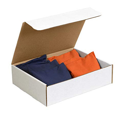 Box USA Mailer Boxes Medium 15 1/8"L x 11 1/8"W x 4"H 50-Pack - Corrugated Cardboard Box for Shipping, Moving, Mailing, Packing, Packaging and Storage - size: 15x11x4" 50-Pack White