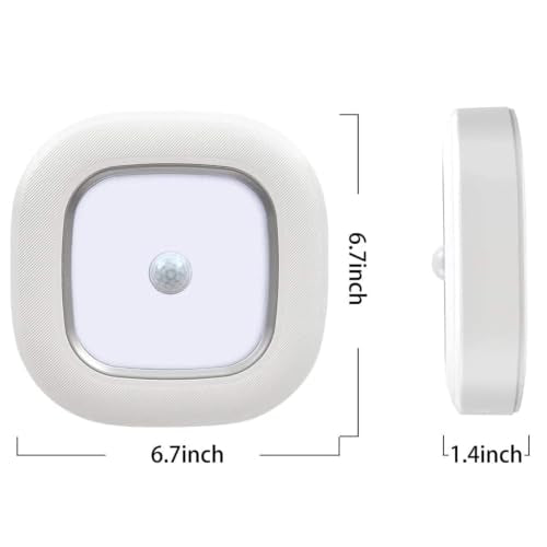 Battery Powered Motion Sensor Light with Remote, Wireless 300LM Indoor - color: Color Changeable - Remote