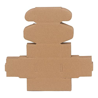 3.1"x 1.5"x 2.5" Extra Small Shipping Boxes, Brown Kraft Corrugated Cardboard Mailer Boxes, Recycable and Crush Resistant (8 Pack)