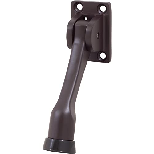 Stone Harbor Hardware Heavy-Duty Kick-Down Holder with 4 Screws, 4 Inches, Oil-Rubbed Bronze - color: Oil Rubbed Bronze