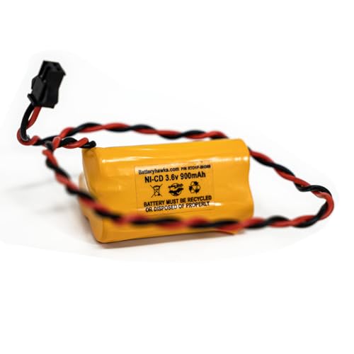 ELB B001 ELBB001 ELB-B001 AA900MAH 3.6v 900mAh Exit Sign Emergency Light NiCad Battery ANIC1566 0253799 (1 Pack, 1, Count) - size: 1 Pack