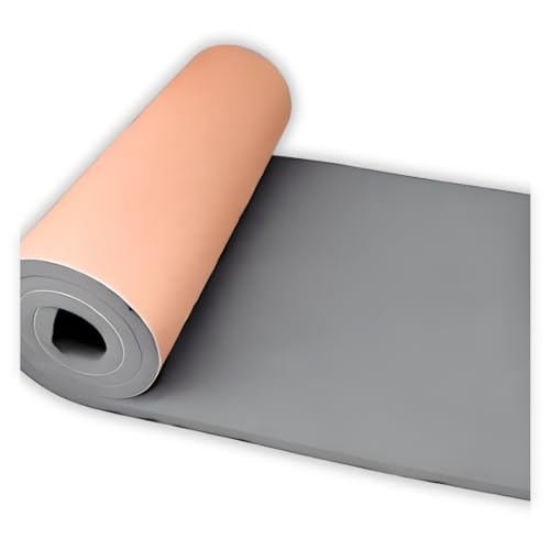 XCEL Marine Foam Roll with Self Adhesive - Gray, 54" x 12" x 1/4" Closed Cell Foam Rubber Water Resistant Padding Sheet - Home, Marine, Garage, Automotive, Crafts & Cosplay (Gray, 54" x 12" x 1/4") - color: Gray, size: 54" x 12" x 1/4"