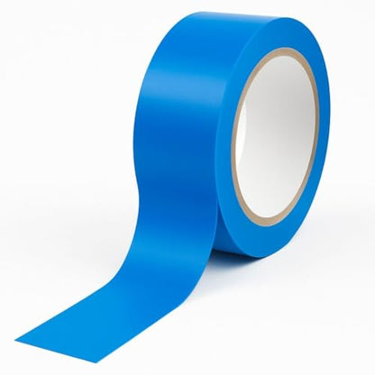 GTSE - Blue Vinyl PVC Floor Tape 2 inch x 108ft Safety Marking Tape - color: Blue, size: 2" x 108 ft