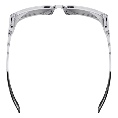 Ergodyne Skullerz SIXTEN Safety Glasses with Side Shields, Anti Fog + Anti Scratch, ANSI z87.1 with Protective Microfiber Bag - color: Clear Lens